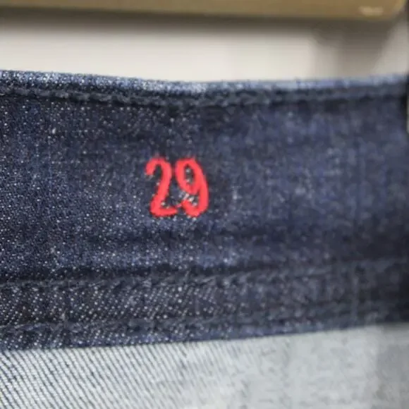 Sezane Jeans Womens 29 Brut Sexy Straight Slim Blue Quiet Luxury Minimalist - Picture 9 of 16